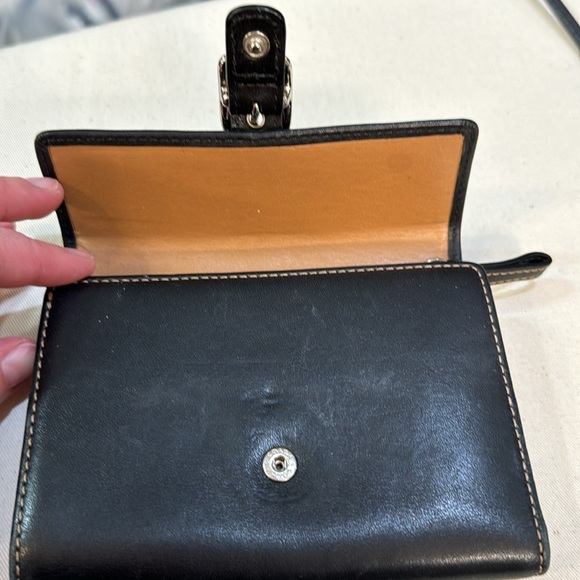 Coach Black leather wallet EUC - Picture 2 of 6